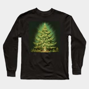 Vintage Hold To Light Christmas Tree Long Sleeve T-Shirt